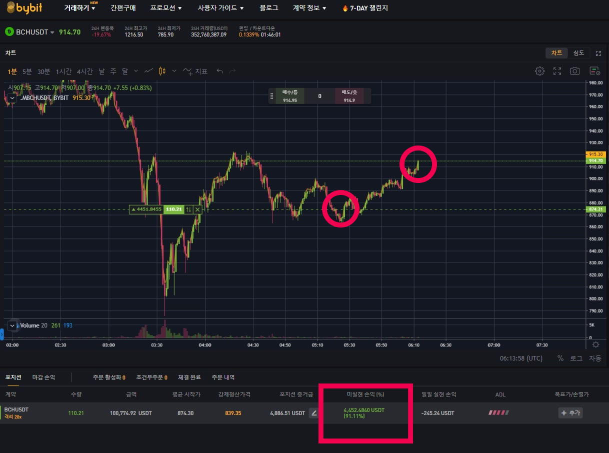 업비트 하락장 손실 메꾸러 해외출장 다녀왔습니다 (feat. 바이비트) - 썬더볼트 - 코인픽