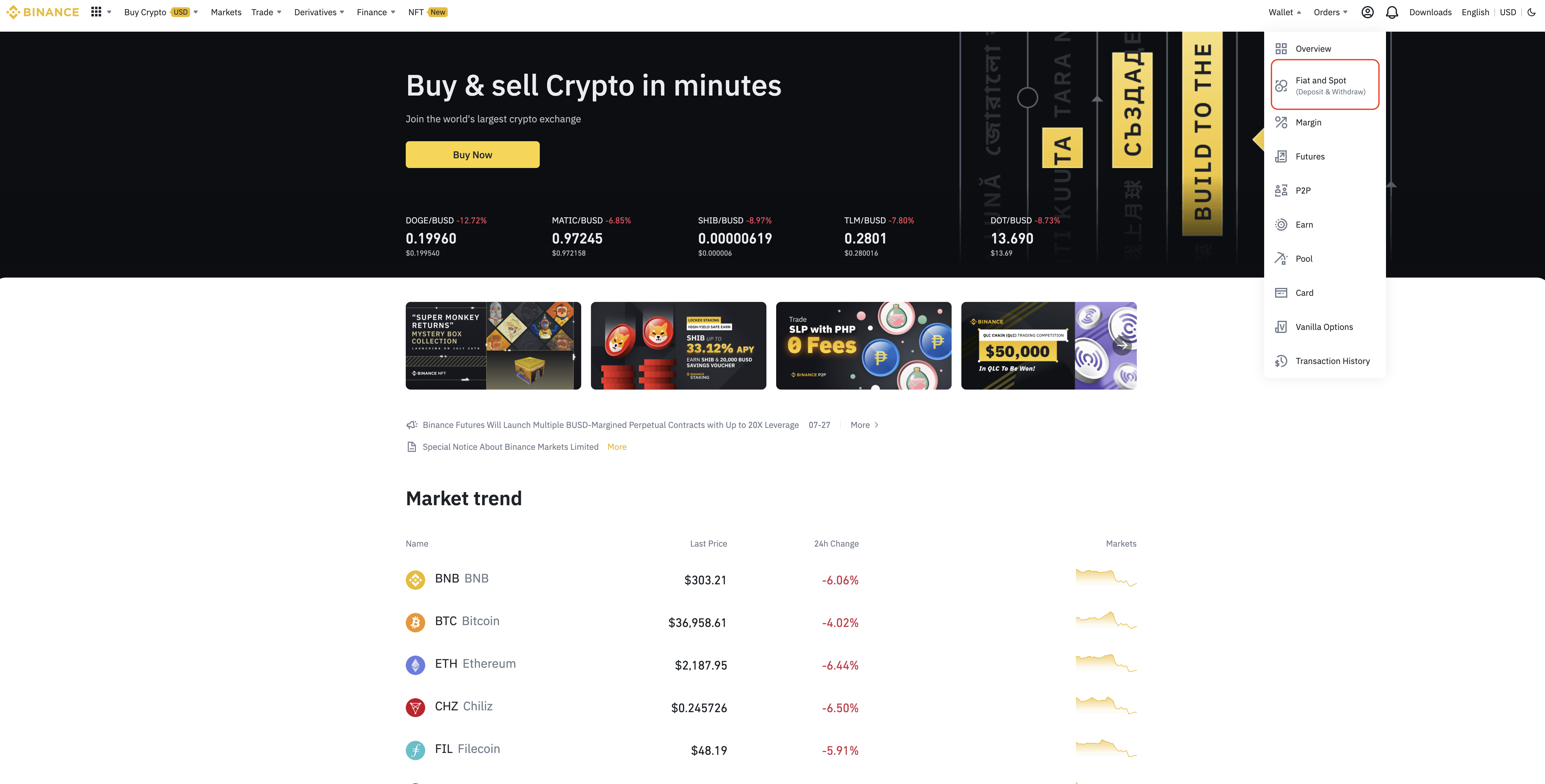 How to Deposit Fund on Binance(2) - UNICORN - 코인픽
