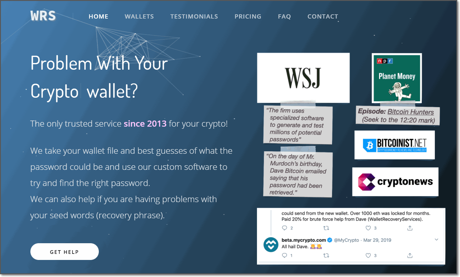 옛날 잃어버린 비트코인 찾기 서비스가 있다?(수수료 20%) - 모나코 - 코인픽