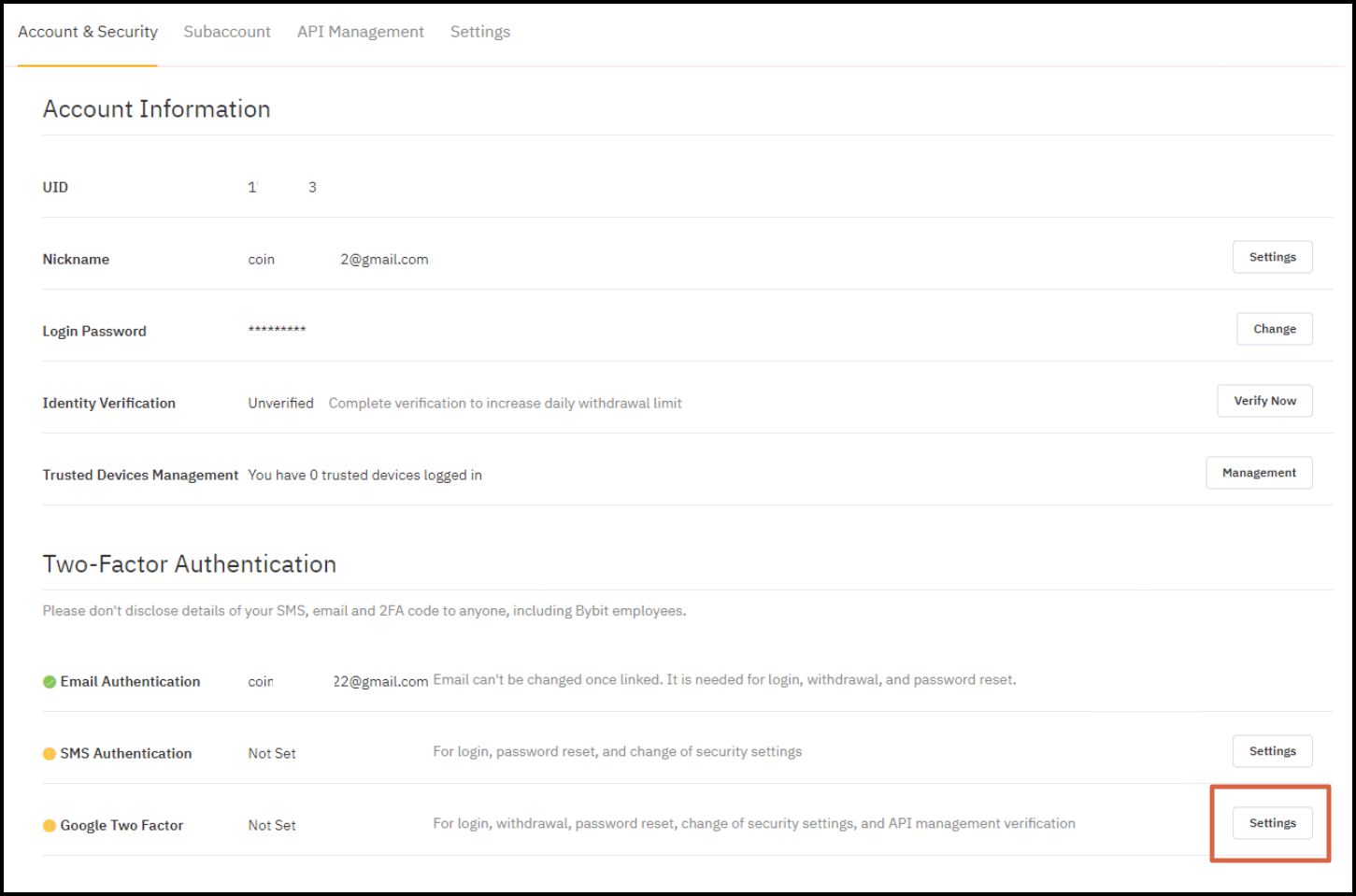바이비트 가입하는 방법(OTP 설정, 2022년 수수료할인) - 바이비트 게시판 - 코인픽